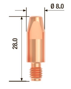 FUBAG Контактный наконечник M6 X 28мм ECU1.2мм/.045 дюйма (10 шт.) в Ростове-на-Дону фото