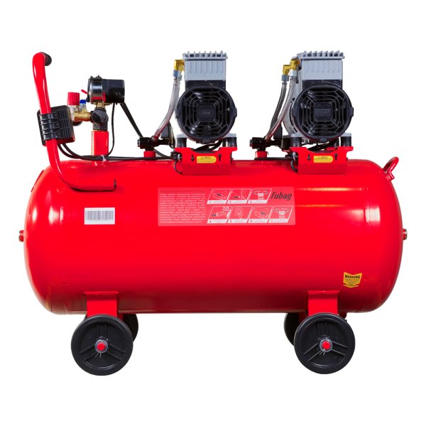 Компрессор воздушный безмасляный малошумный FUBAG OLS 500/100 CM2х2 + Набор пневмоинструмента (5 предметов) в ПОДАРОК в Ростове-на-Дону фото