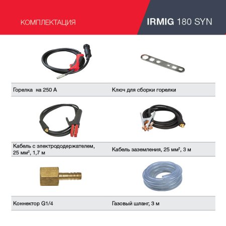 FUBAG Сварочный полуавтомат IRMIG 180 SYN с горелкой 250 А 3 м в комплекте в Ростове-на-Дону фото