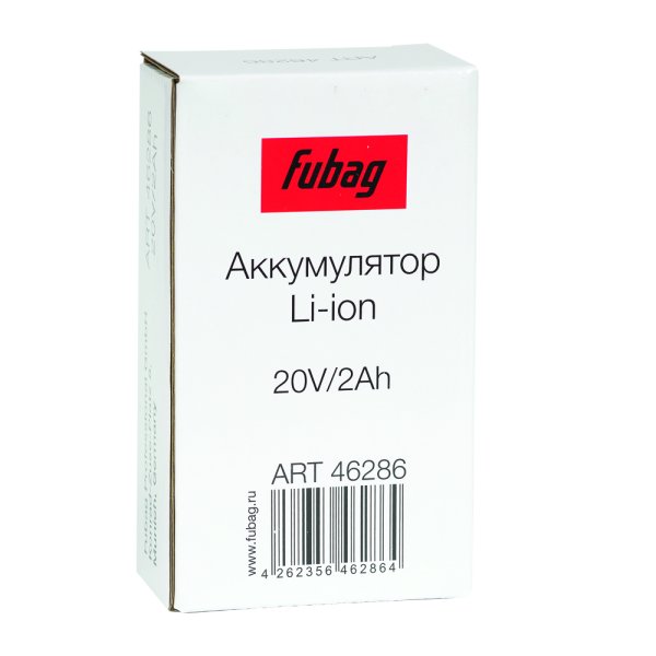 Аккумуляторная батарея FLI5S1P1202 Li-ion к бензиновым газонокосилкам FUBAG с электростартером и минирайдеру (20V/2Ah) в Ростове-на-Дону фото