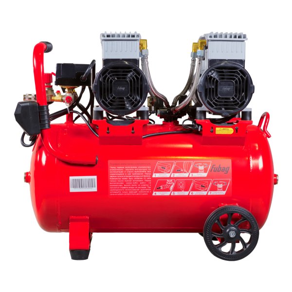 Компрессор безмасляный малошумный FUBAG OLS 500/50 CM2х2 + Набор пневмоинструмента Basic S1000 (3 предмета) в ПОДАРОК Компрессор безмасляный малошумный FUBAG OLS 500/50 CM2х2 + Набор пневмоинструмента Basic S1000 (3 предмета) в ПОДАРОК в Ростове-на-Дону фото